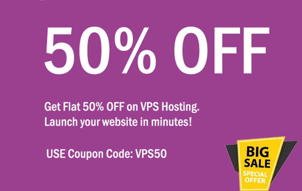 agmwebhosting - Flat 50% Off on VPS Hosting