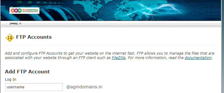 Add FTP Account