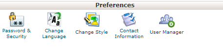 Cpanel Preference