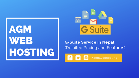 G-Suite Pricing in Nepal
